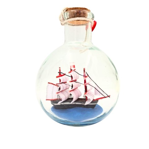 Statek w butelce Rafandynka - dekoracja marynistyczna - MA2012