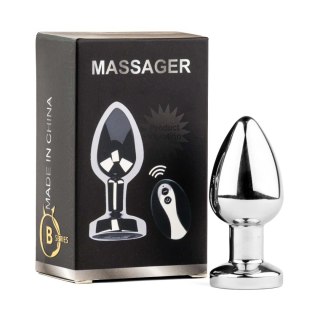 Metal Butt Plug M Vibrator USB - Remote Control