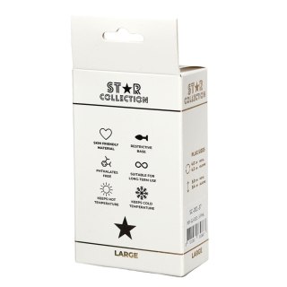 Star Collection - Pink Silicone Anal Plug L - Pink Stone