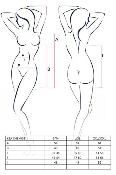 Bielizna-KEA CHEMISE black L/XL - Casmir