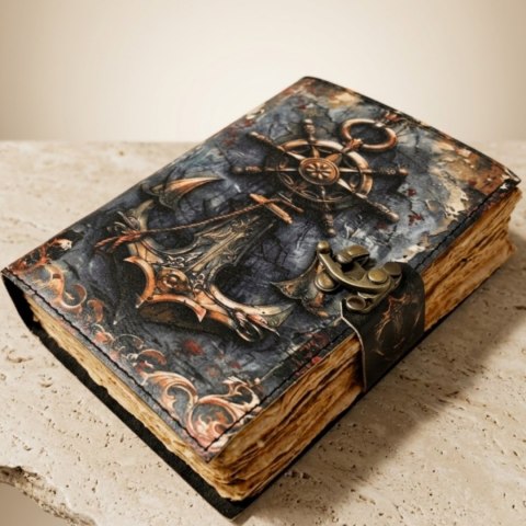 Notes Skórzany Retro Marynistyczny 200 stron - H110