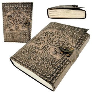 Skórzany Notatnik Retro Drzewo Życia - 200 stron 125 GSM - H019