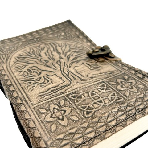 Skórzany Notatnik Retro Drzewo Życia - 200 stron 125 GSM - H019