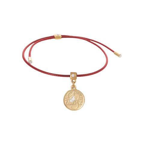 Bransoletka na szczęście z cytrynem i kryształkami Preciosa (B23/JES/39/1AU)