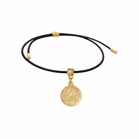 Bransoletka na szczęście z cytrynem i kryształkami Preciosa (B23/JES/39/1AU)