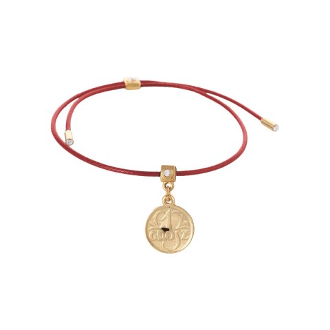 Bransoletka na szczęście z turmalinem i kryształkami Preciosa (B23/JES/39/2AU)