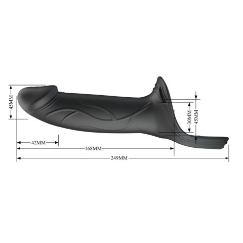 Pretty Love Landon Hollow Strap-On Harness Dildo