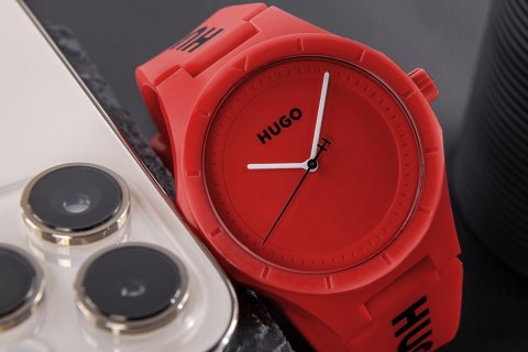 Zegarek Męski HUGO Lit For Him Red 1530346 + BOX