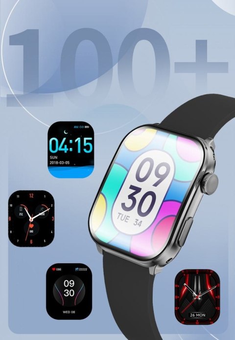 Smartwatch Męski GRAVITY GT28-1 Pasek + Bransoleta Czarny