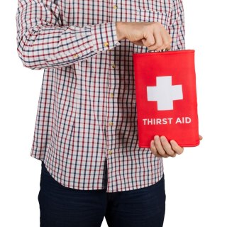 Gigantyczna Piersiówka Thirst Aid pierwsza pomoc