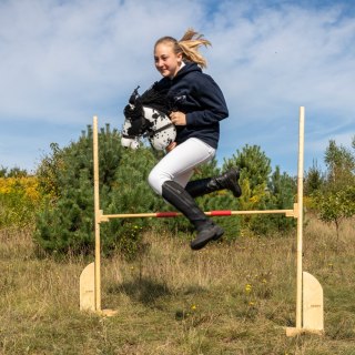 Drewniana przeszkoda do skakania Hobby Horse Skippi