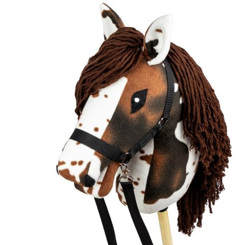 Zestaw Skippi - Hobby Horse Gniado - srokaty - Derka fuksja -Kantar lawenda