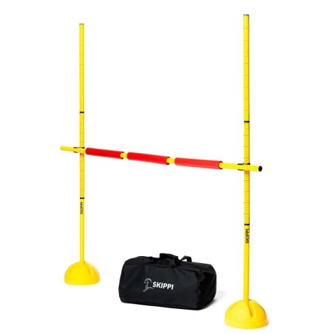 Zestaw Skippi - Hobby Horse Gniado - srokaty i przeszkoda do skakania 135 cm