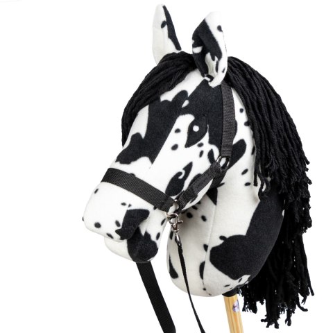 Zestaw Skippi - Hobby Horse Karo - srokaty - Derka wrzos - Kantar błękitny