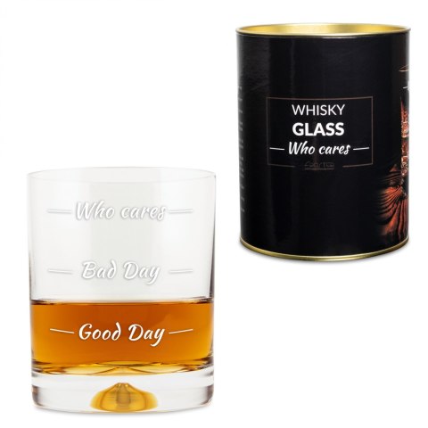 Szklanka do whisky drinków Who cares prezent