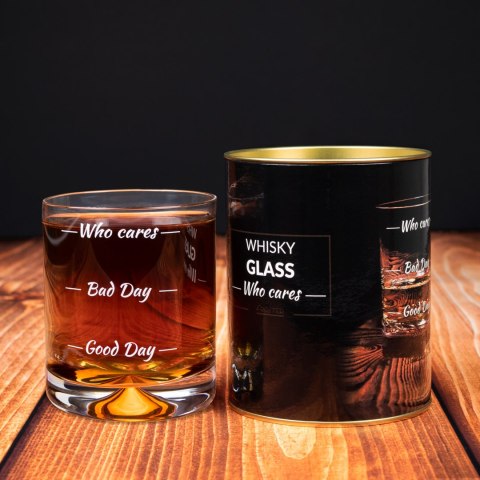 Szklanka do whisky drinków Who cares prezent