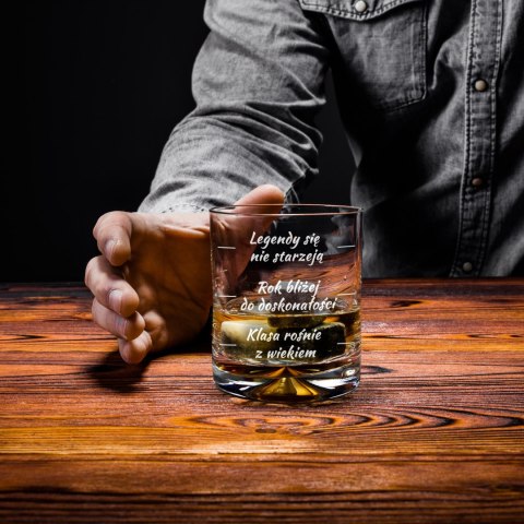 Urodzinowa szklanka do whisky - prezent na 60 urodziny - dla męża, dziadka