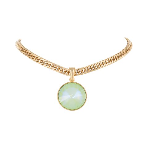 Choker z dużym, okrągłym kryształem o średnicy 28mm (C25/JES/198AU)