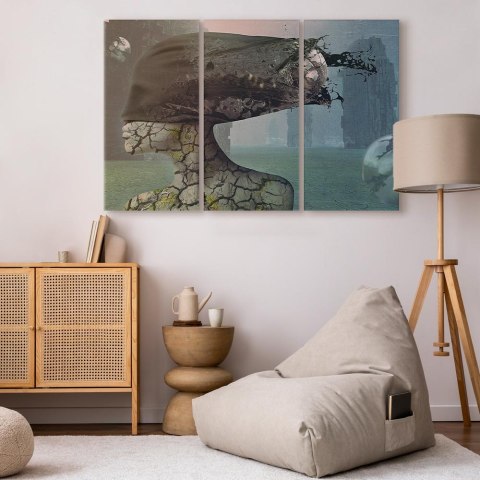 Obraz - Brainstorm - triptych 120x80 Na płótnie włoskim