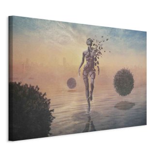 Obraz - Lightness of heaviness 120x80 Na płótnie włoskim