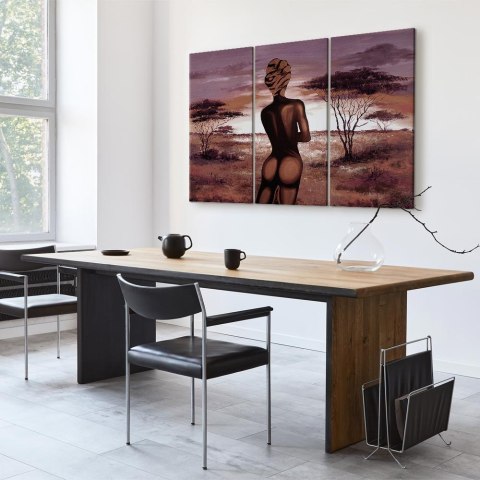 Obraz - Bez wstydu (3-częściowy) 90x60 Na płótnie włoskim