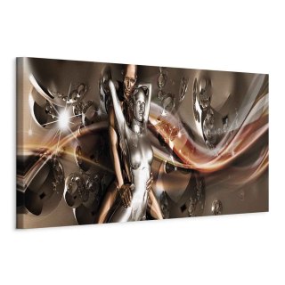 Obraz - Fale namiętności 135x45 Na płótnie włoskim
