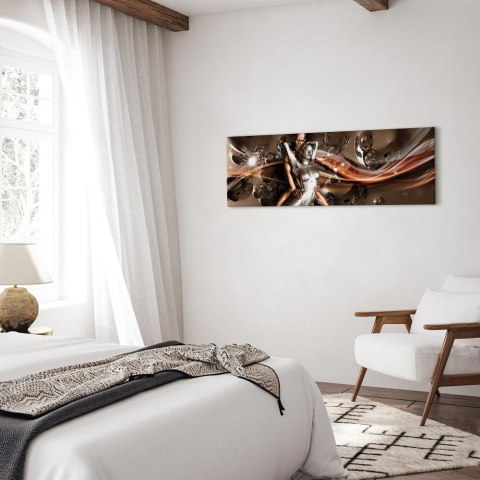 Obraz - Fale namiętności 135x45 Na płótnie włoskim