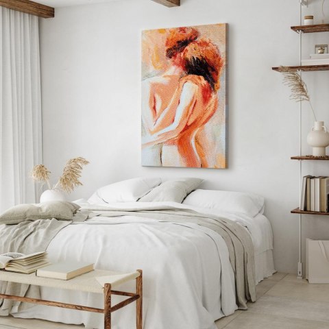 Obraz - Związek dusz 80x120 Na płótnie włoskim
