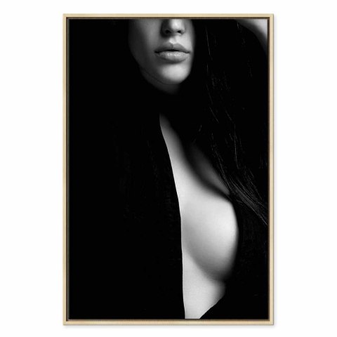 Obraz - Zmysłowa elegancja (1-częściowy) pionowy 40x60 W ramie drewnianej naturalnej
