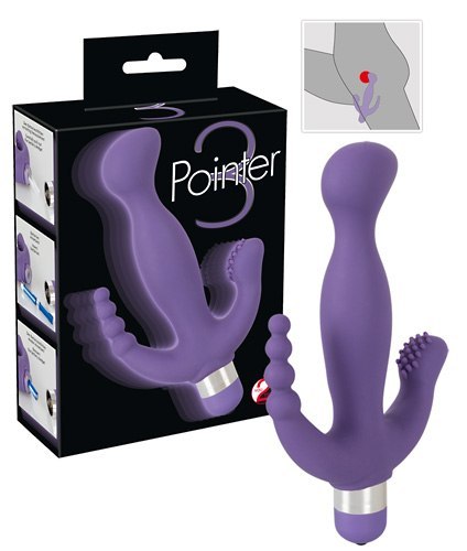 3 Pointer Wibrator G-Spot, analny i łechtaczki