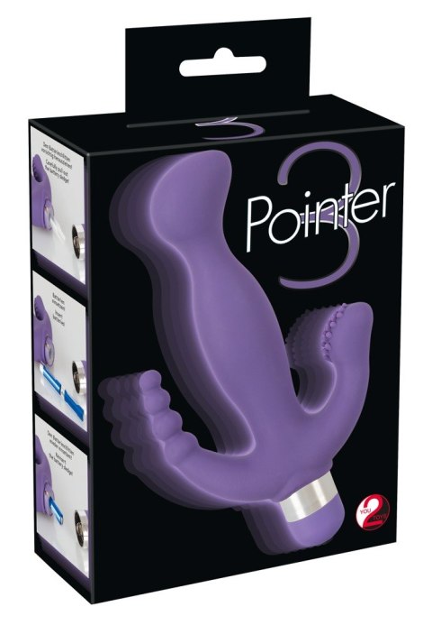3 Pointer Wibrator G-Spot, analny i łechtaczki