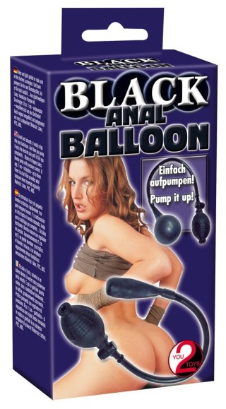 Black Anal Balloon Korek analny pompowany