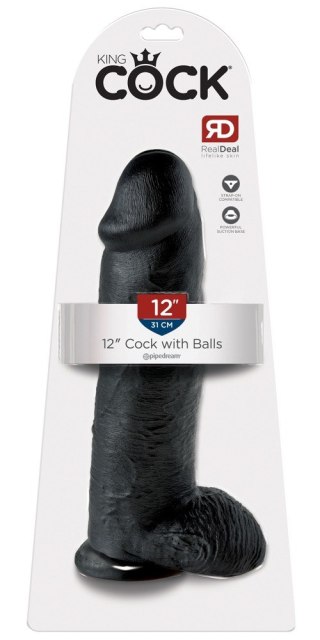 Dildo z jądrami King Cock 30,5 cm