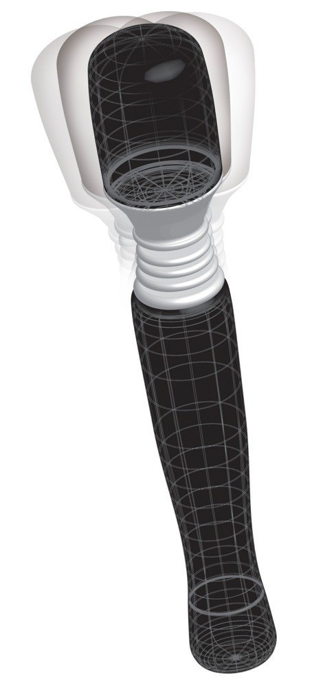 MINI WANACHI - Czarny mini Masażer