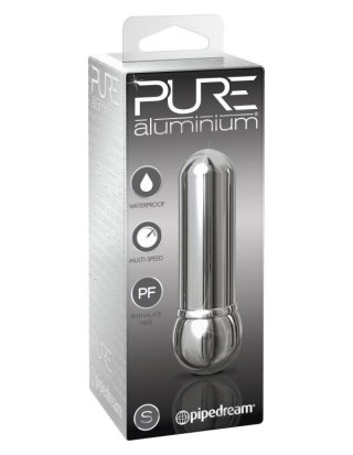 PURE ALUMINIUM Small Silver Mini wibrator