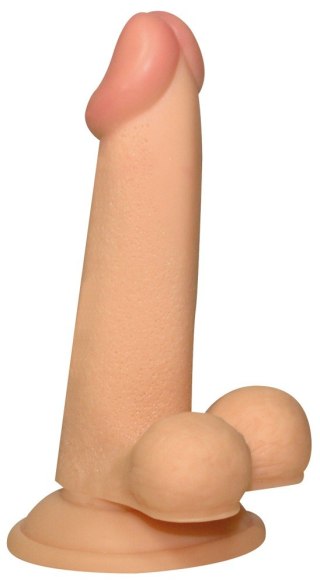 Plug N Ride Dildo z jądrami i przyssawką 14 cm