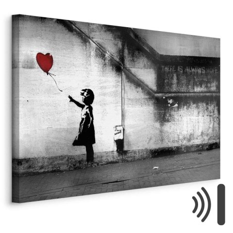 Obraz - nadzieja (Banksy) 120x80 Akustyczny