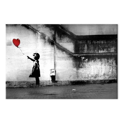 Obraz - nadzieja (Banksy) 120x80 Akustyczny