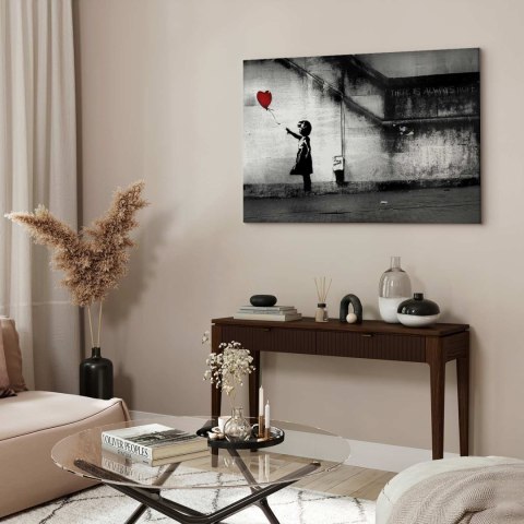 Obraz - nadzieja (Banksy) 120x80 Akustyczny