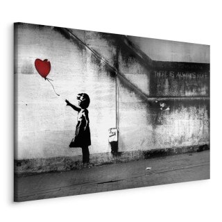 Obraz - nadzieja (Banksy) 120x80 Standard