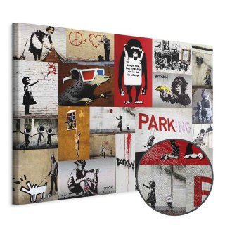 Obraz - Banksy - kolaż 30x20 Premium Print