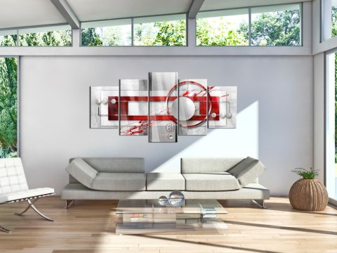 Obraz na szkle akrylowym - Karmazynowa energia 200x100