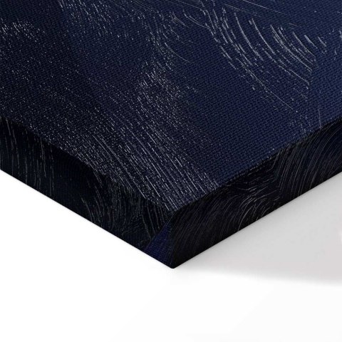 Obraz - W cieniu klasycznego błękitu (1-częściowy) - złote koło w abstrakcji 20x30 Premium Print