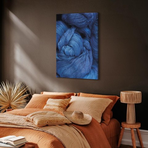 Obraz - Niebieska włóczka (1-częściowy) pionowy 20x30 Premium Print