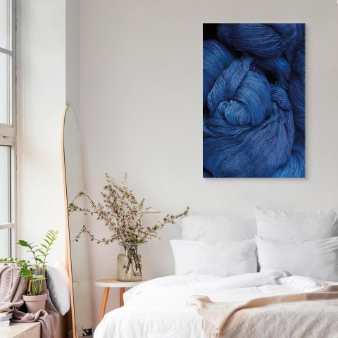 Obraz - Niebieska włóczka (1-częściowy) pionowy 20x30 Premium Print