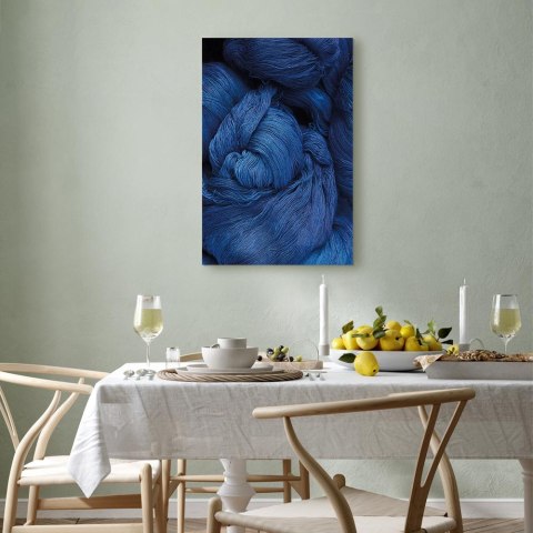 Obraz - Niebieska włóczka (1-częściowy) pionowy 20x30 Standard