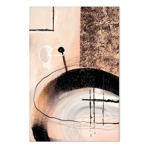 Obraz - Sztuka kształtów (1-częściowy) - abstrakcja ręcznie malowanego dzieła 20x30 Premium Print