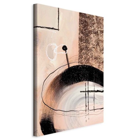 Obraz - Sztuka kształtów (1-częściowy) - abstrakcja ręcznie malowanego dzieła 20x30 Standard