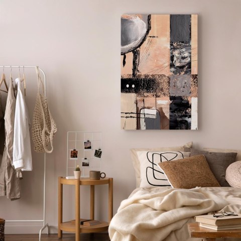 Obraz - Zaklęte wizje (1-częściowy) - artystyczne tło w abstrakcyjnej formie 40x60 Standard