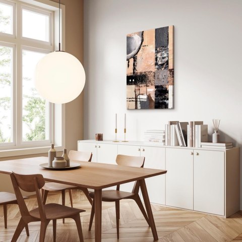 Obraz - Zaklęte wizje (1-częściowy) - artystyczne tło w abstrakcyjnej formie 40x60 Standard